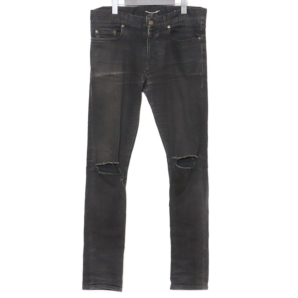 SAINT LAURENT PARIS ニークラッシュデニムパンツ サイズ30 - メルカリ