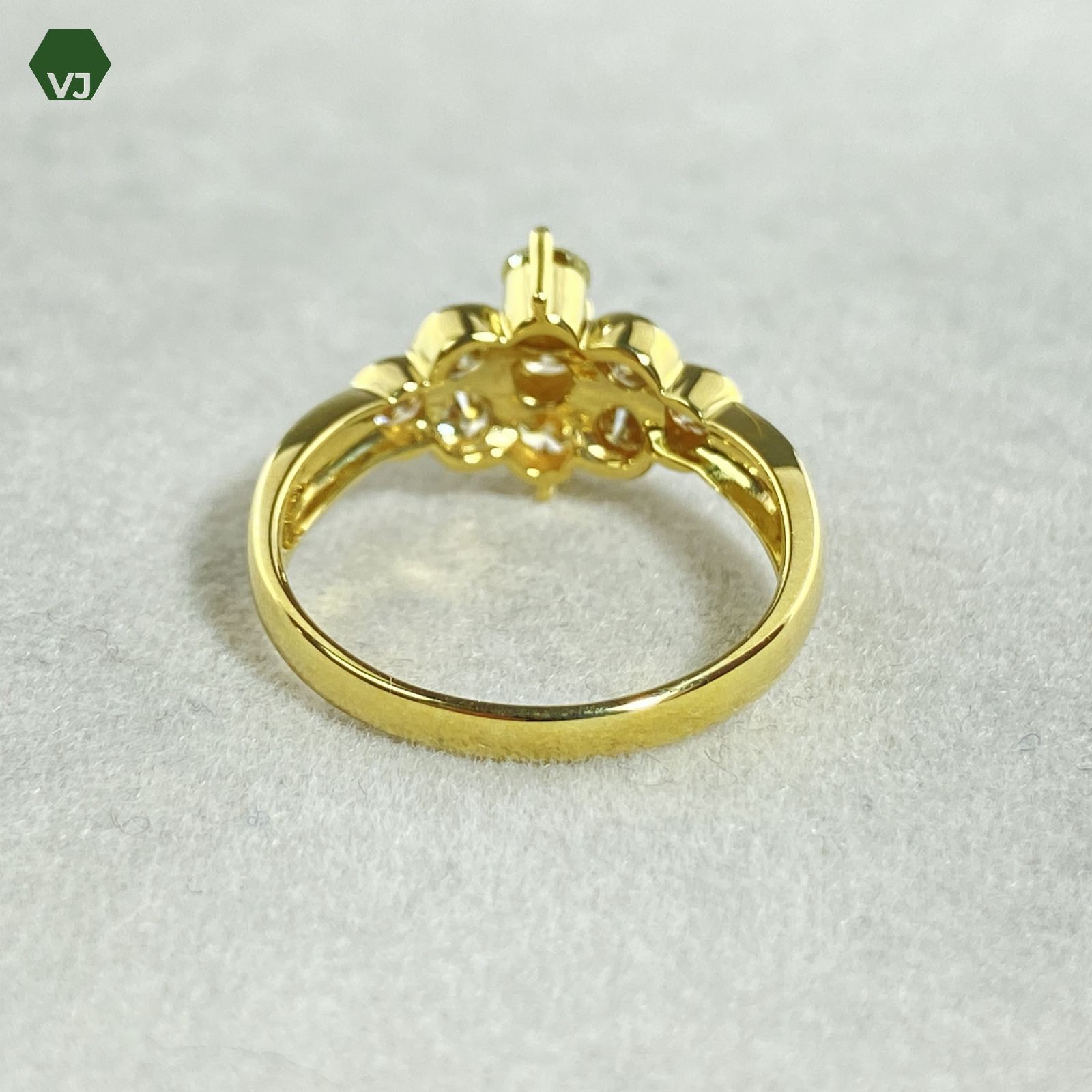 17-29】ダイヤモンド リング D0.9ct【中古】【K18YG】【11.5号 17-29】ダイヤモンド リング D0.9ct【中古】【K18YG】【11.5号