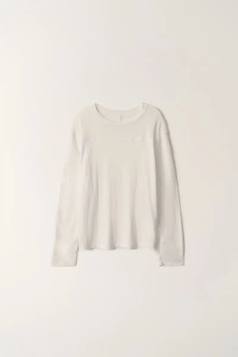  Nothing Written ナッシングリトゥン ラウンド ロング スリーブ 白 長袖 Tシャツ カットソー