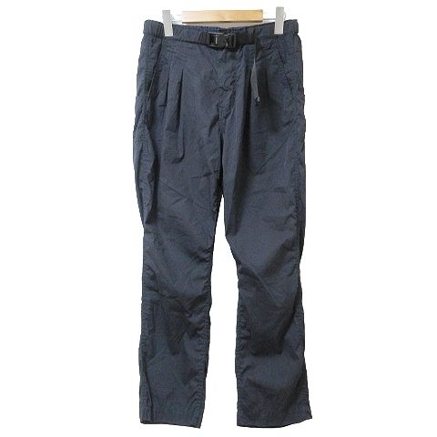 ノンネイティブ nonnative 美品 21ss ALPINIST EASY PANTS C/N TYPEWRITER WITH FIDLOCKR  BUCKLE イージーパンツ テーパード ベルト付き 2タック 1 M相当 紺 ネイビー IBO58 X - メルカリ