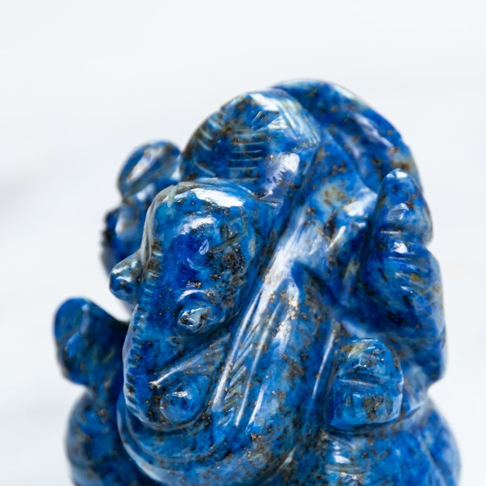 天然石ガネーシャ⭐️ラピスラズリ⭐️約352グラム