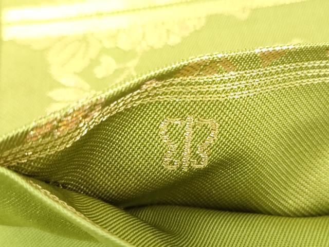 平和屋着物●西陣　川島織物　六通柄　本袋帯　吉祥花松文　金糸　正絹　逸品　DAAU5733ps 平和屋着物○西陣 川島織物 六通柄 本袋帯 吉祥花松文 金糸 正絹 逸品