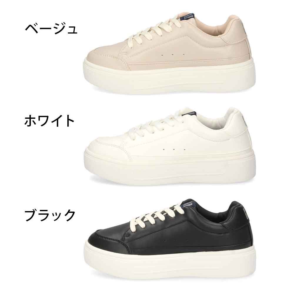 ギャップ GAP スニーカー 厚底 軽量 シンプル ホワイト2足セット ギャップ GAP 軽量厚底スニーカー （BEG） -ファッション通販