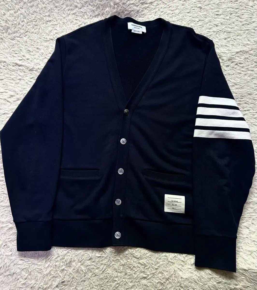 デパート 4 Thom Browne トム ブラウン コットン カーディガン ネイビー