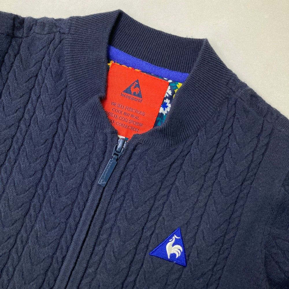 サイズ：M LE COQ GOLF ルコックゴルフ ニット ジップジャケット