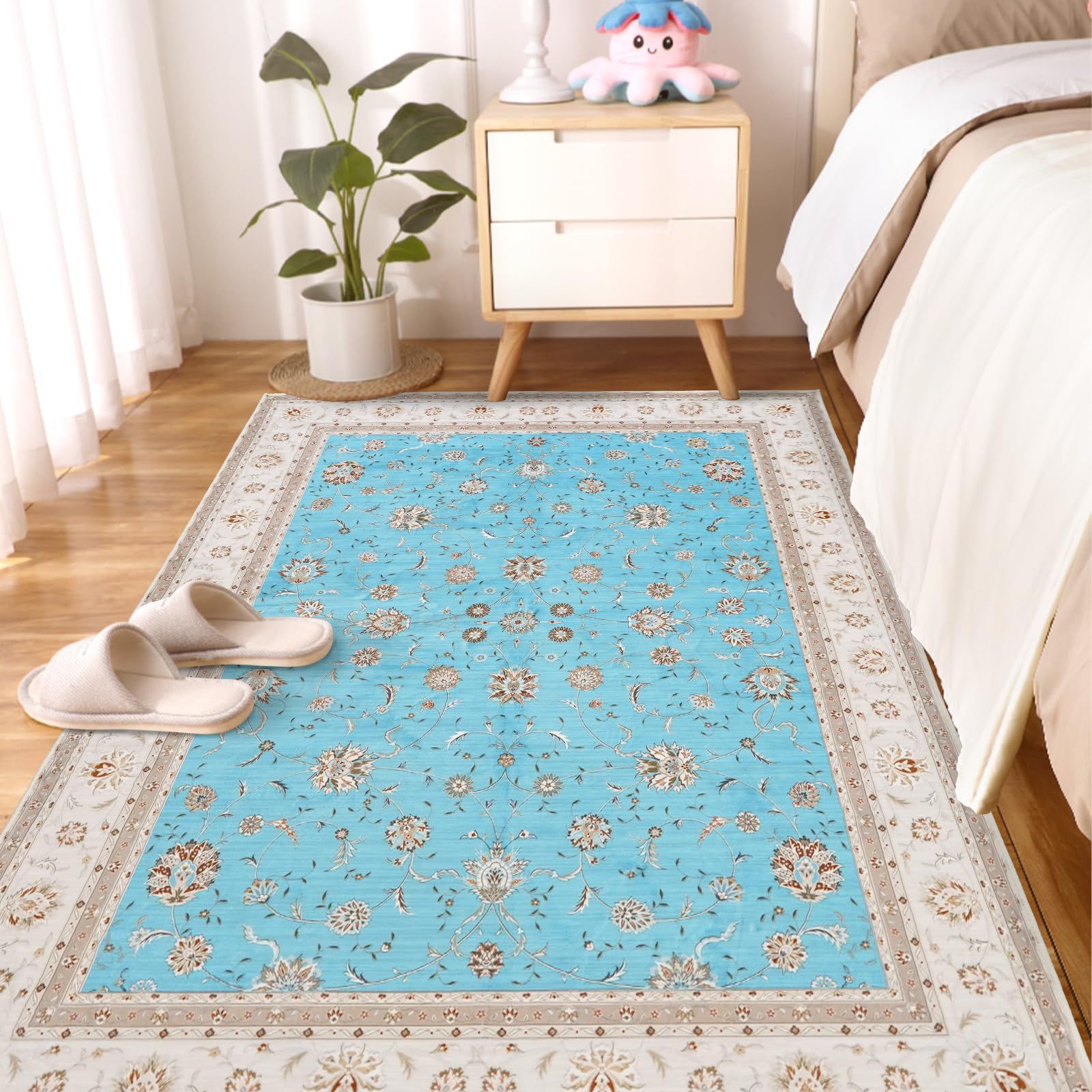 【新着商品】防ダニ 微撥水加工 ペルシャ風絨毯 抗菌 センターラグ 床暖房対応カーペット 防臭 ホットカーペット対応 ふわふわ カーペット じゅうたん カーペット 絨毯 リビングマット 滑
