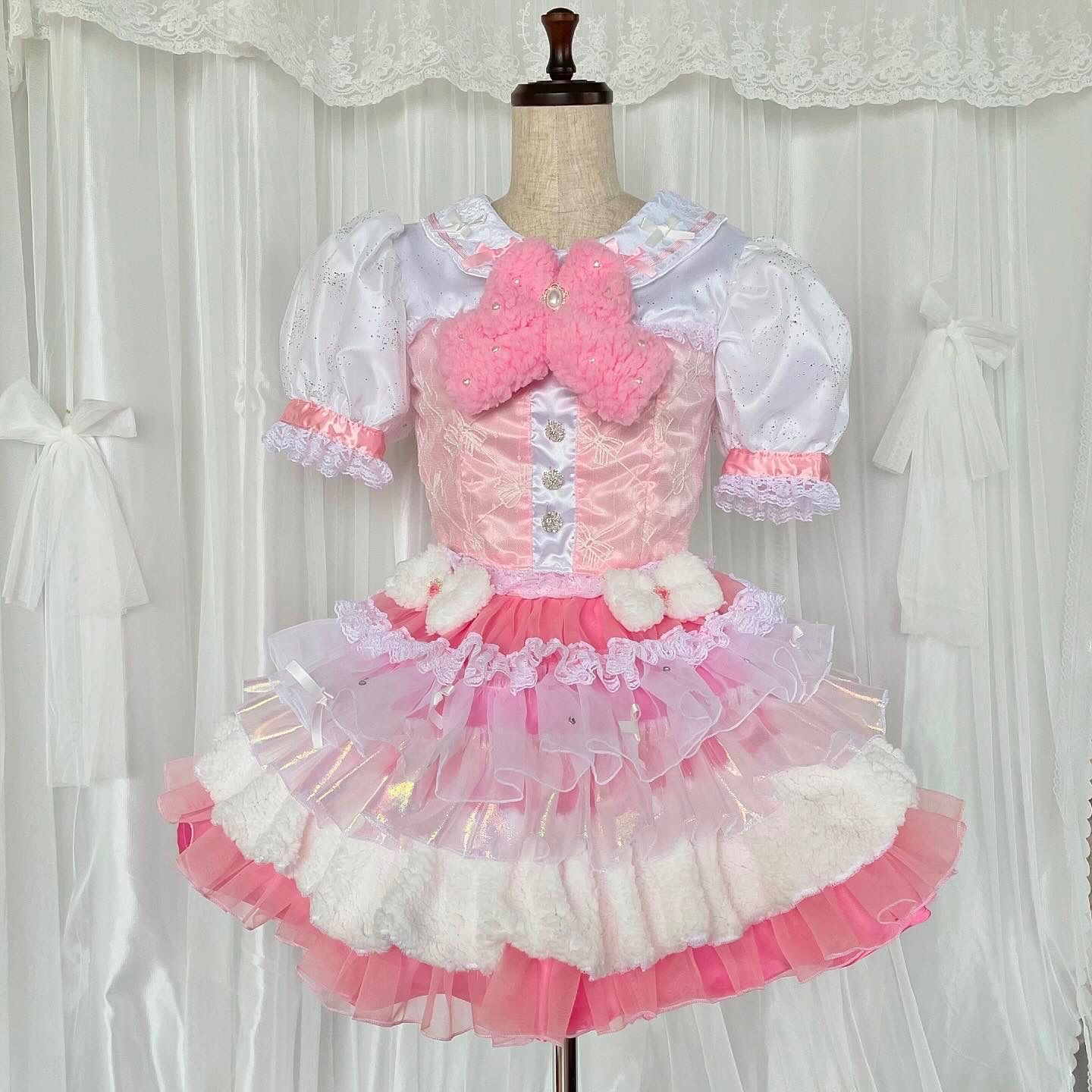 アイドル オリジナル衣装 ピンク ハンドメイド アイドル衣装 アイドル オリジナル衣装 ピンク ハンドメイド アイドル衣装
