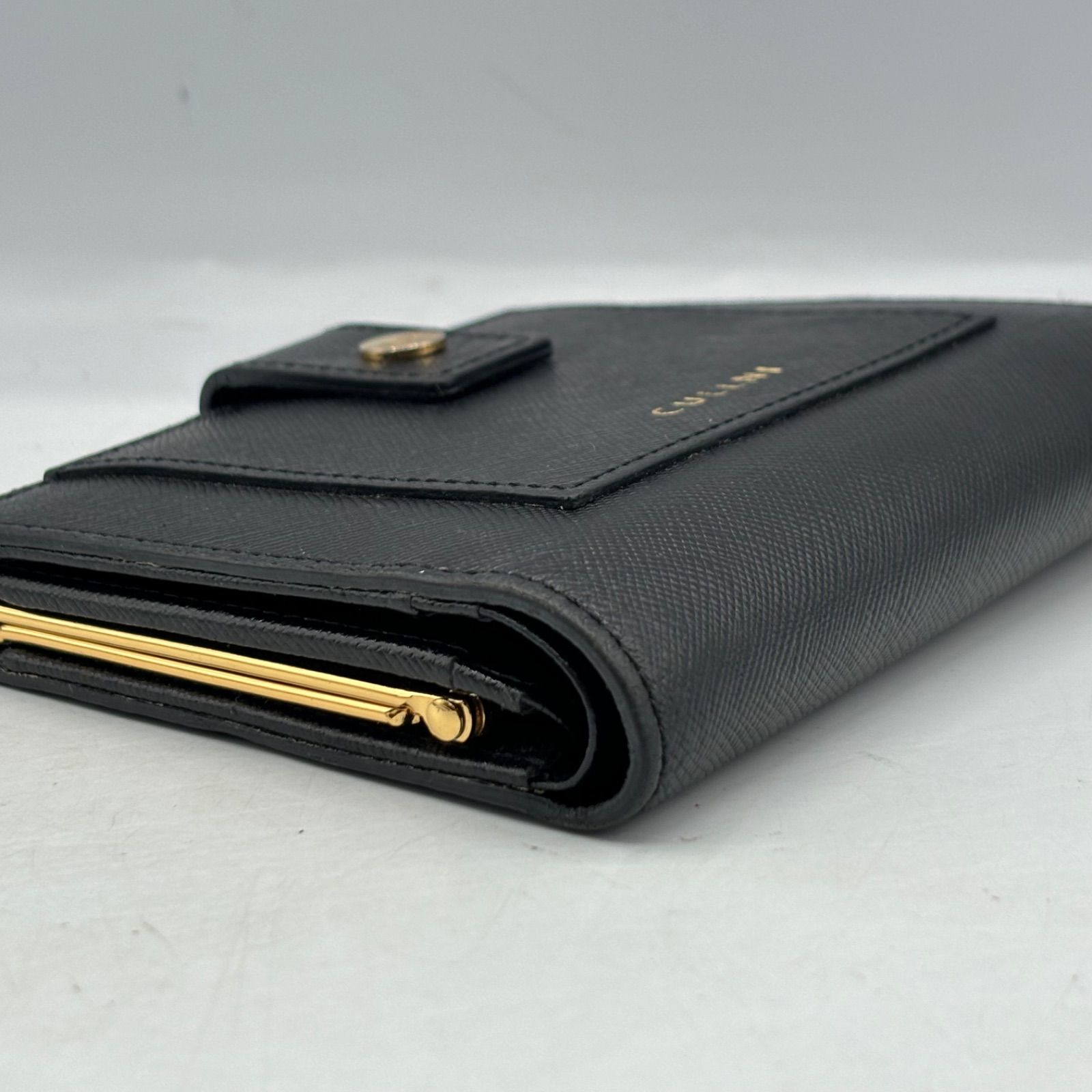 CULLNI クルニ 未使用近い 折り財布 レザー 牛革 がま口