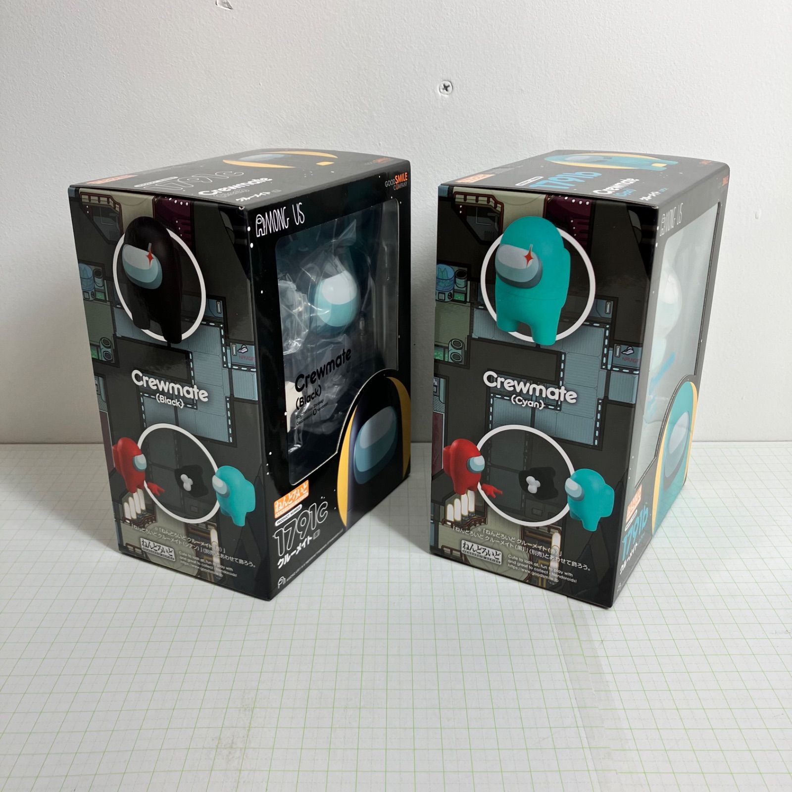 瀬戸店】未開封 ねんどろいど クルーメイト(黒)・クルーメイト(シアン