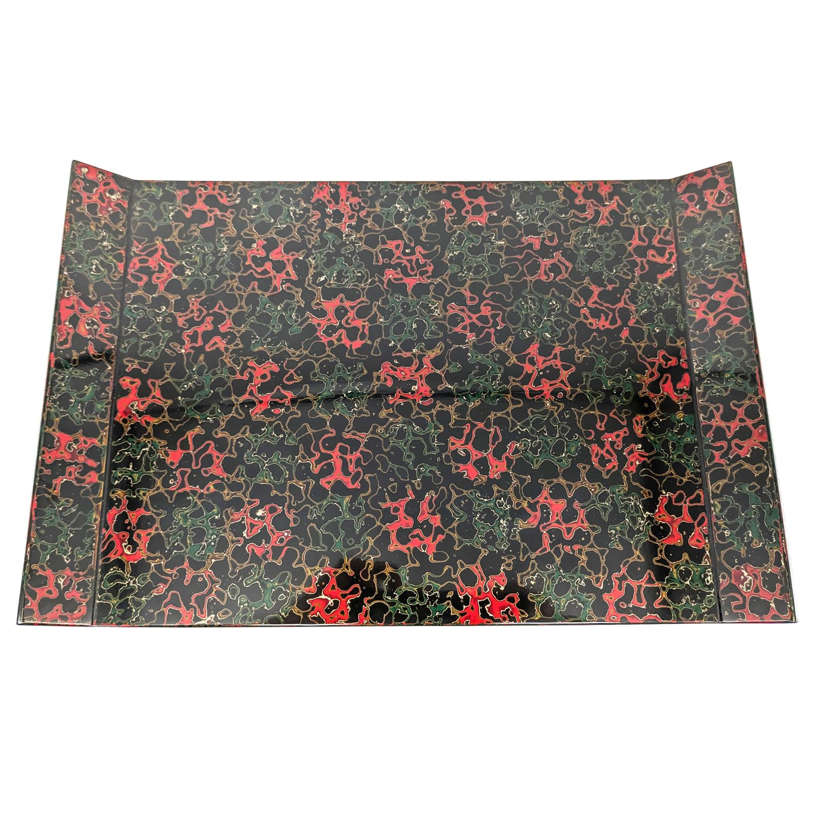 津軽塗り お盆 津軽塗（唐塗）バカ塗り・お盆・トレー・漆器・伝統工芸・No.240624-21