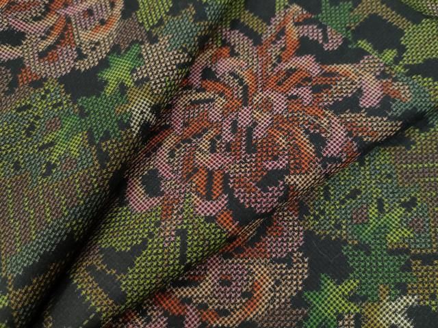 平和屋着物●本場大島紬　9マルキ　乱菊　正絹　逸品　CAAW8218yc 平和屋着物○本場大島紬 9マルキ 乱菊 正絹 逸品 CAAW8218yc - メルカリ