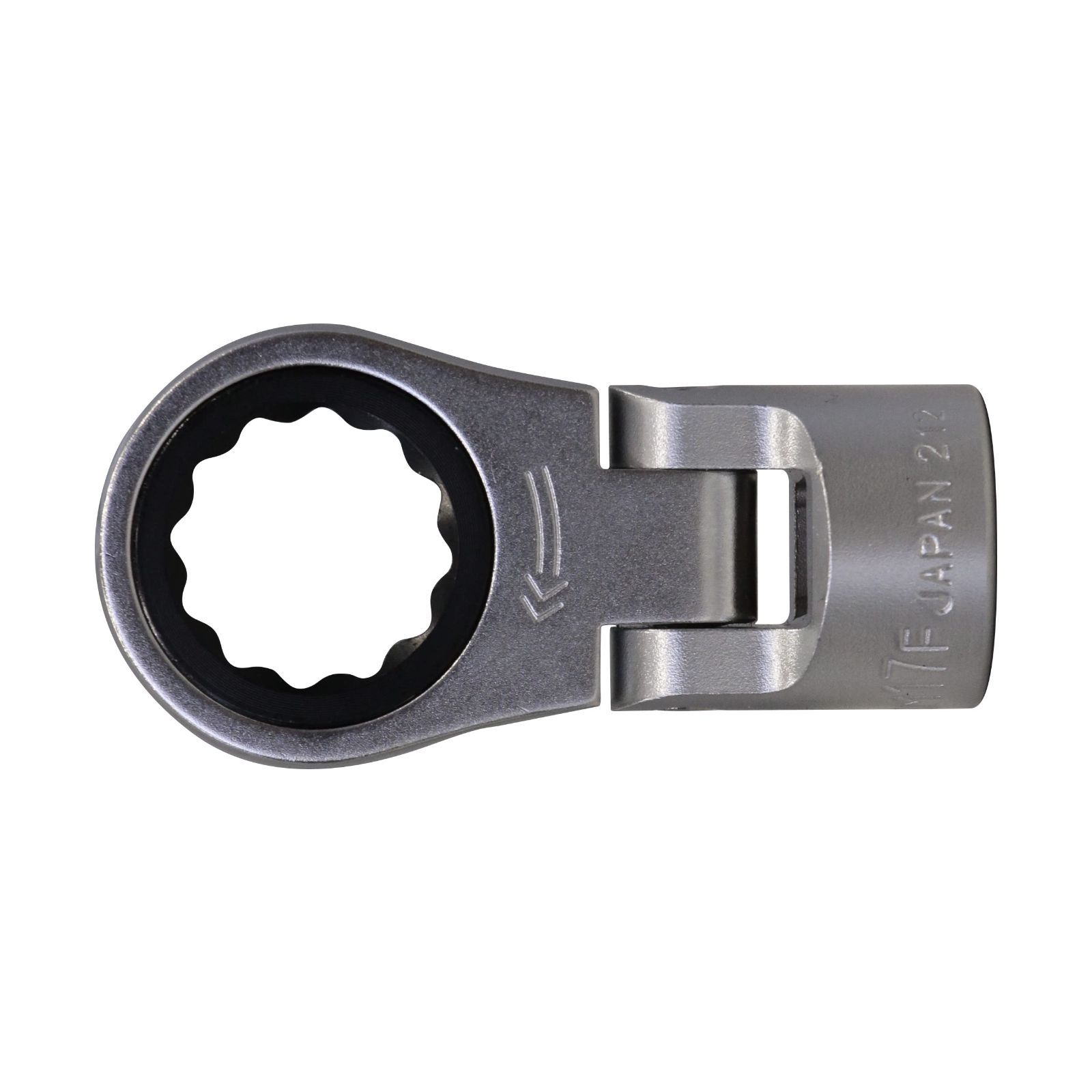 HP3RM-17F:二面幅:17mm トネ(TONE) フレックスラチェットめがねソケット HP3RM-17F 差込角9.5mm(3/8＂) 二面幅17mm めっき