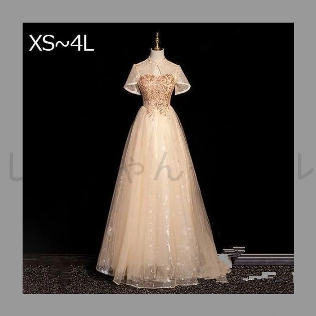 新しい♥イブニングドレス 大人 発表会 ロングドレス 結婚式 演奏会ドレス ウエディング 大きいサイズ エレガント ステージドレス パー