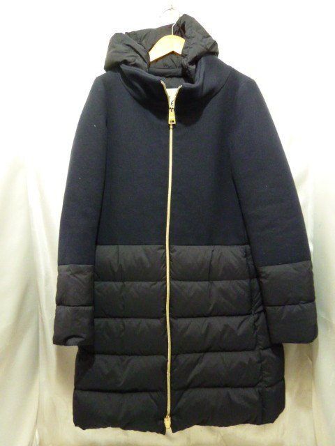 HERNO ヘルノ PI0848D ウール切り替え ダウンコート ジャケット イタリア製 サイズ40 ブラック レディース トップス - メルカリ
