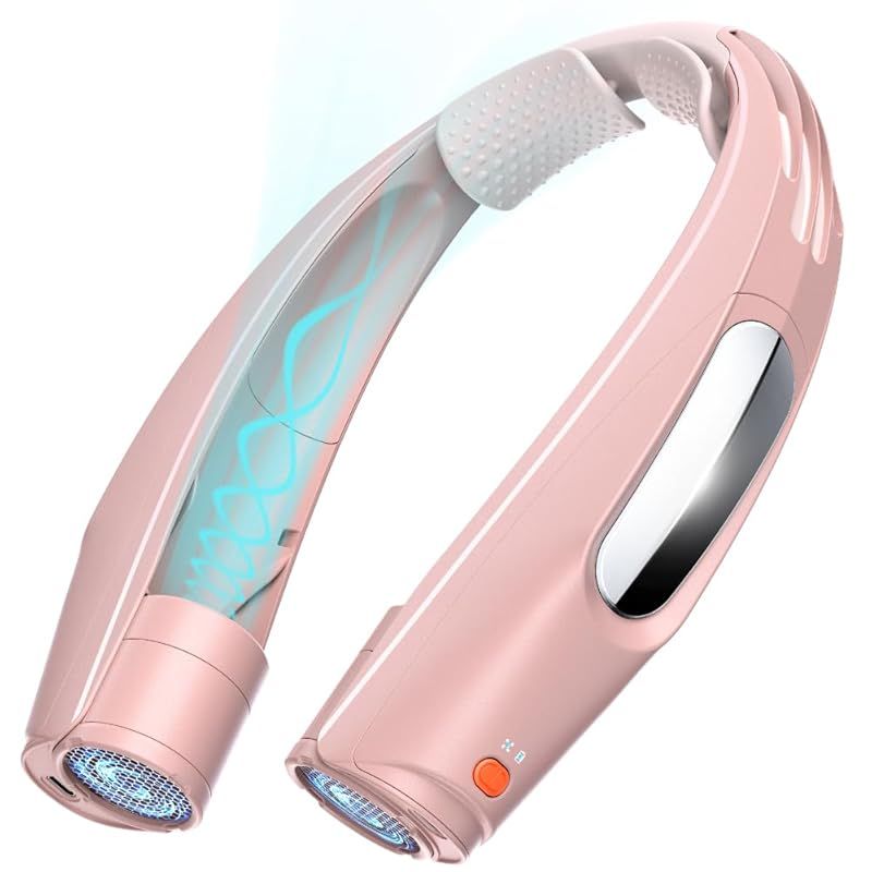 ネッククーラー 首掛け扇風機 羽なし 3つ冷却プレート 携帯用