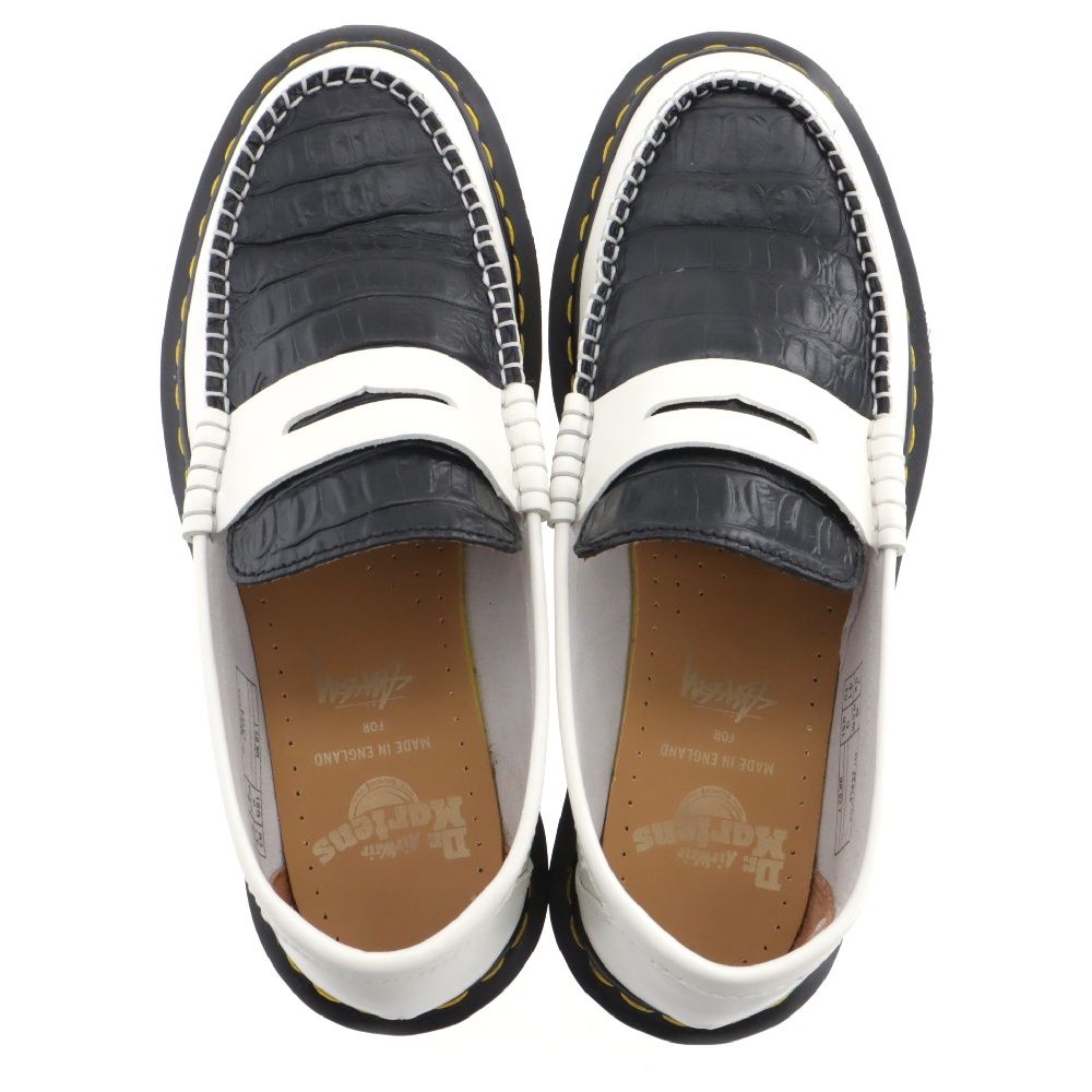Dr.Martens ドクターマーチン ×Stussy Penton Loafer ステューシー ペントンローファー シューズ ホワイト/ブラック 24359101 Dr.Martens ドクターマーチン ×Stussy Penton Loafer ステューシー