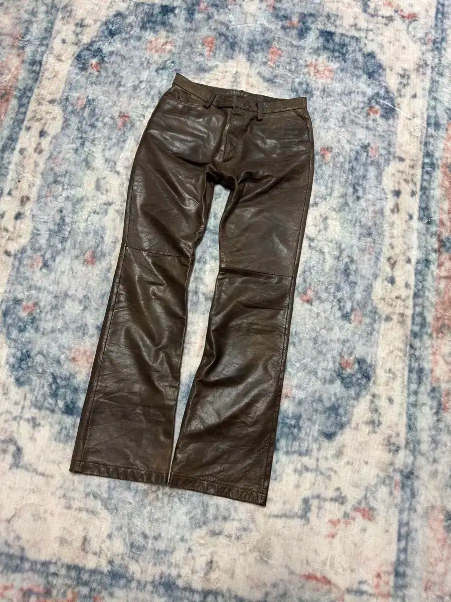 Tornado mart 00s calf skin western pants