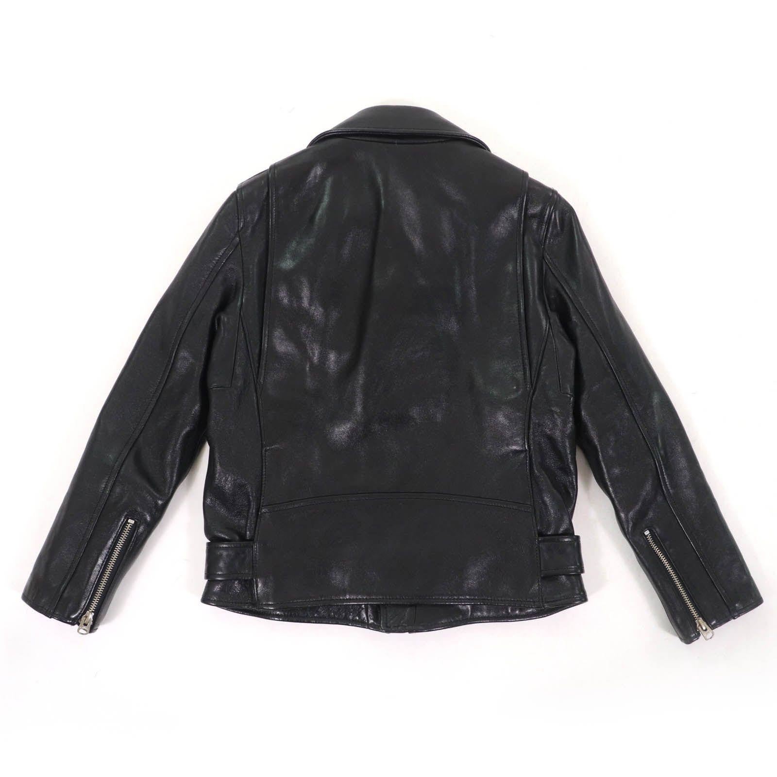 beautiful people ラムレザー 羊革 ダブル ライダース 140 美品】beautifulpeople ライダースジャケット ラムレザー 140