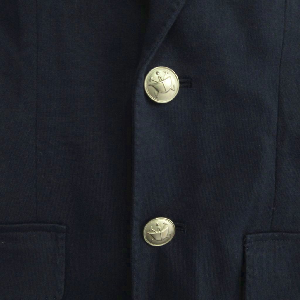 XL相当 ラルフローレン ブレザー ジャケット 銀ボタン エンブレム刺繍 黒 XL相当 ラルフローレン ブレザー ジャケット 銀ボタン