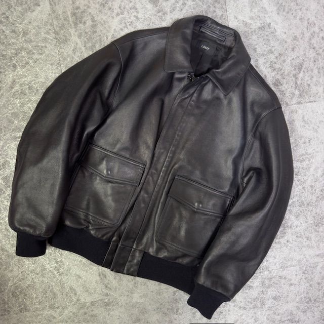 定価126,500円 LOEFF ロエフ A-2 ラムレザー フライトジャケット