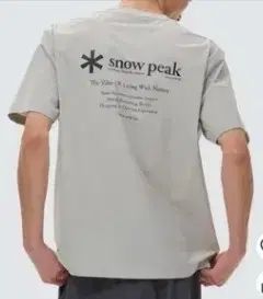 【雷市場（ポンジャン）商品韓国直送】 新品 Snow Peak(スノーピーク) シンテック ウーブン 半袖Tシャツ 110 サイズ