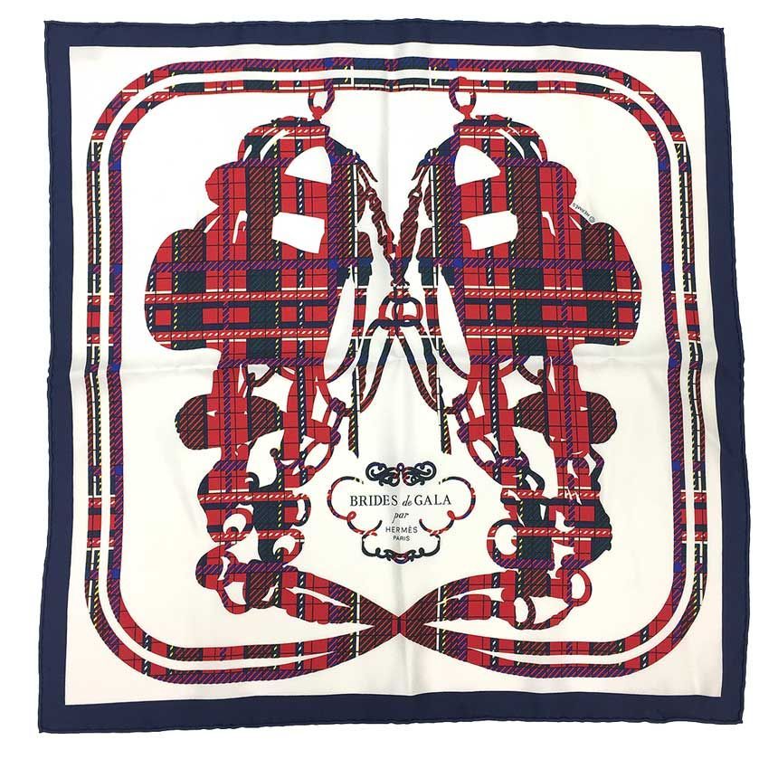 HERMES ブリッドドゥガラ　タータン　ガヴロッシュ　カレ　45 HERMES エルメス スカーフ カレ45ガヴロッシュ Brides de Gala Tartan