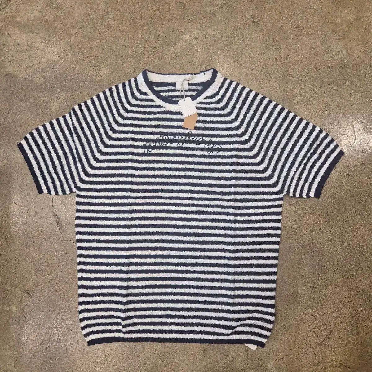 (新品、未使用品) イレブン 半袖 ラウンド ニット セーター Tシャツ M