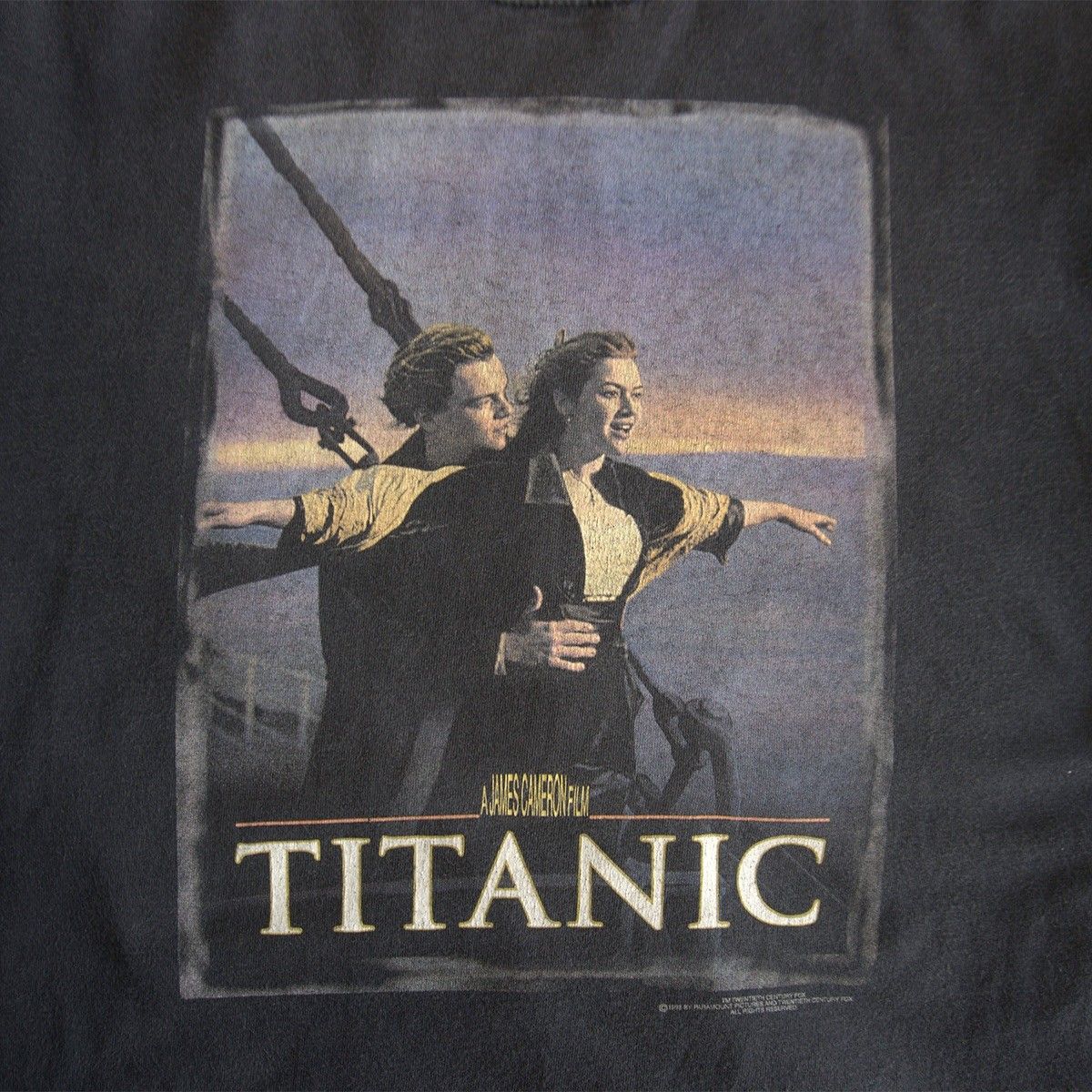 タイタニック TITANIC Tシャツ L 古着 90s】 【TITANIC Tee】 L タイタニック 90年代 ムービーT 古着 T
