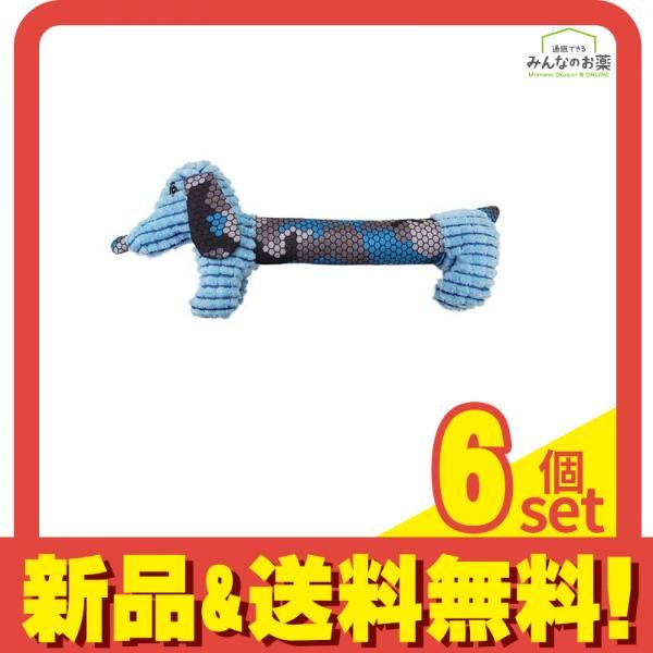 スーパーキャット 犬用 スクイーカードッグS ブルー 1体入 (SQ-02) 6個セット まとめ売り