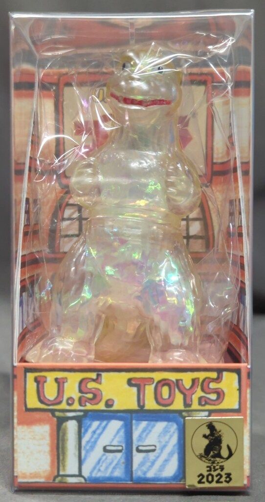 U.S.TOYS ビル箱シリーズ BBビオゴジ クリア成型 ゴールド吹き in オーロラセロファン