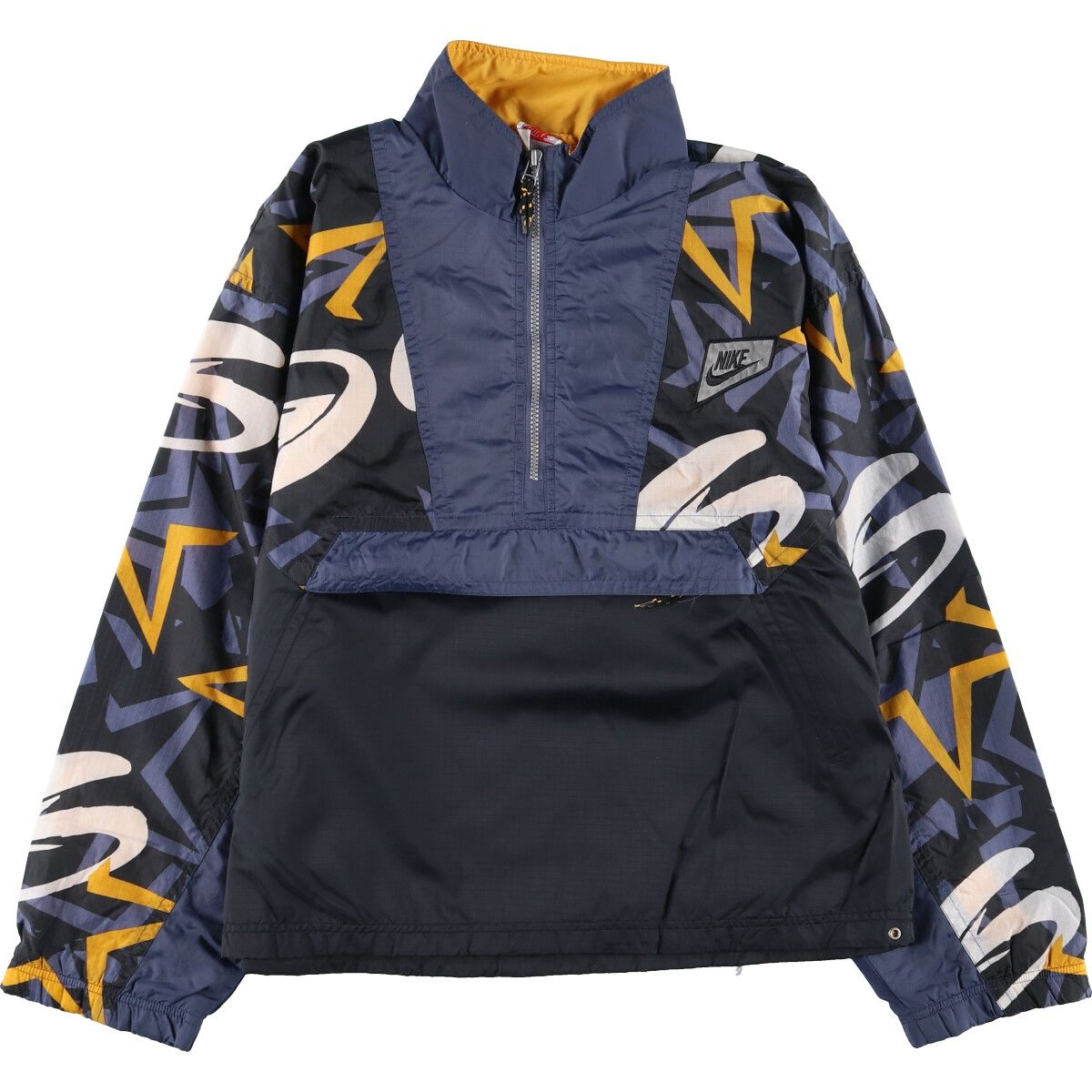 古着 90s ナイキ ナイロンジャケット ハーフジップ 銀タグ 古着 90年代 ナイキ NIKE 銀タグ ハーフジップ ナイロンプルオーバー