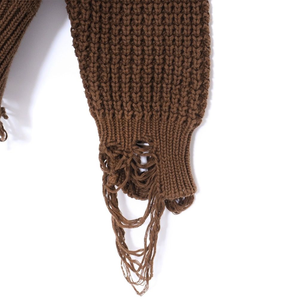 CVTVLIST CTLS CRASH KNIT フリーサイズ ブラウン 2201100301 - メルカリ