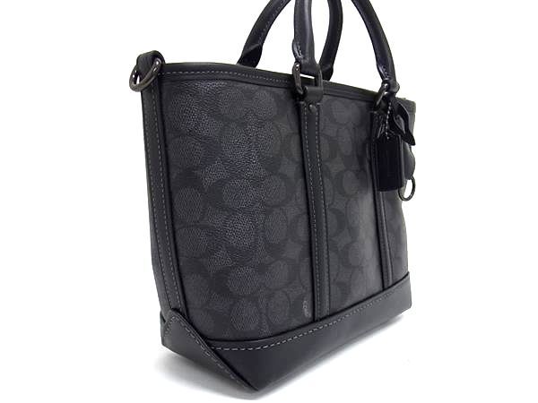 COACH コーチ CBF26 メトロポリタン キャリーオール バッグ 22 シグネチャー PVC 2WAY クロスボディトート FR4953