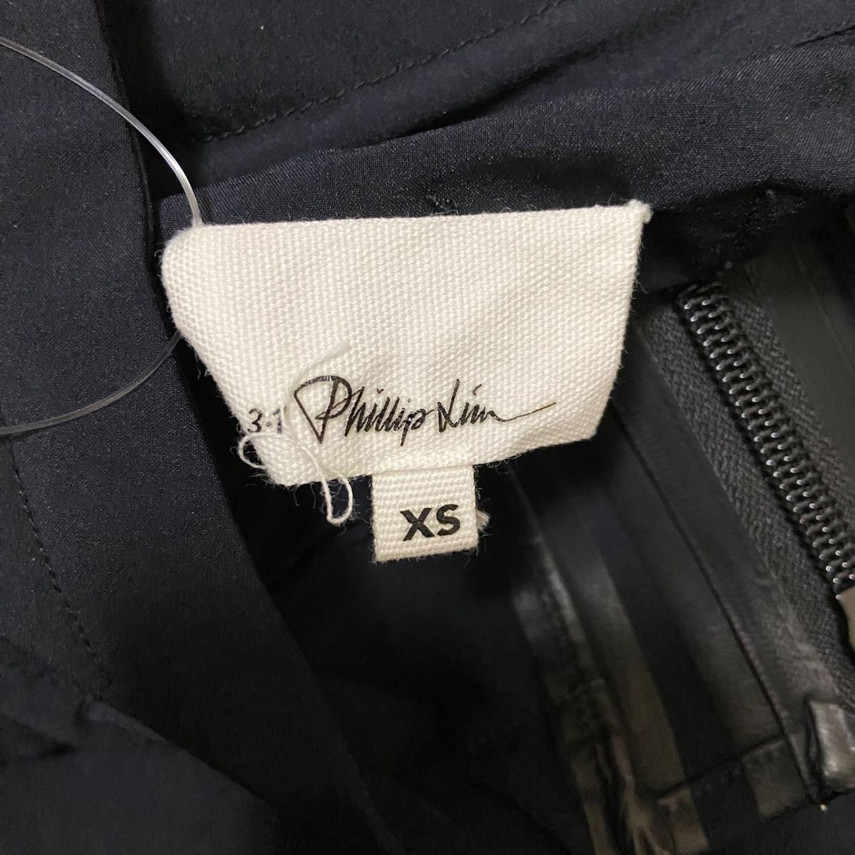 3.1 Phillip lim(スリーワンフィリップリム) ブルゾン サイズXS レディース - ダークネイビー 長袖/ジップアップ/フリル/春