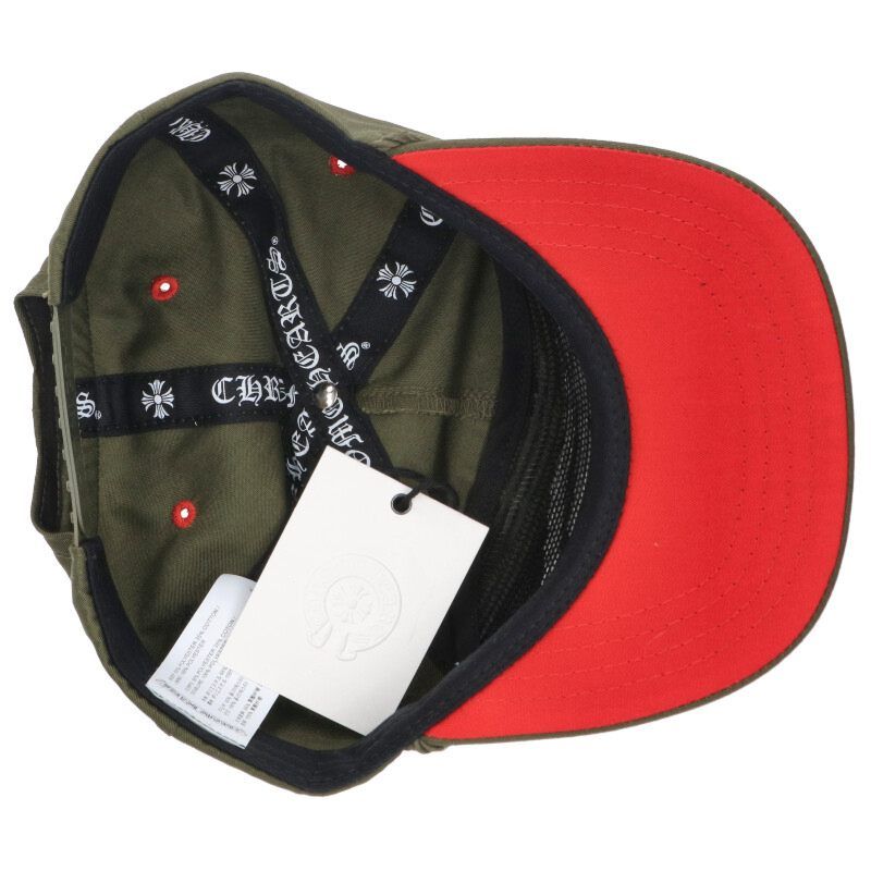 【クロス刺繍】クロムハーツキャップ　国内正規品 クロムハーツ 刺繍 CHロゴ ブラック&ホワイト ベースボール