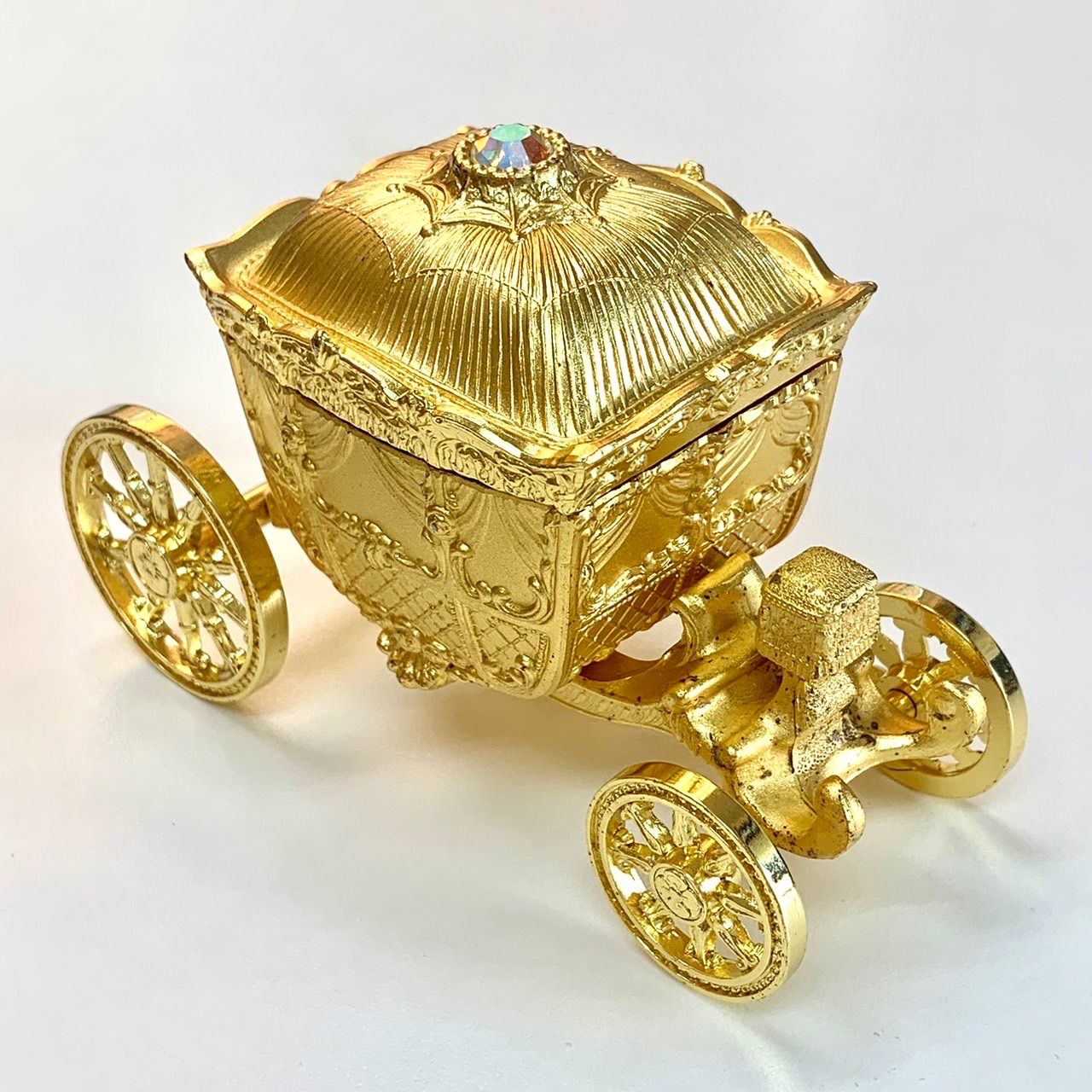 宝石箱　オルゴール 八角宝石箱オルゴールホワイト バラカメオ PU : インテリア雑貨