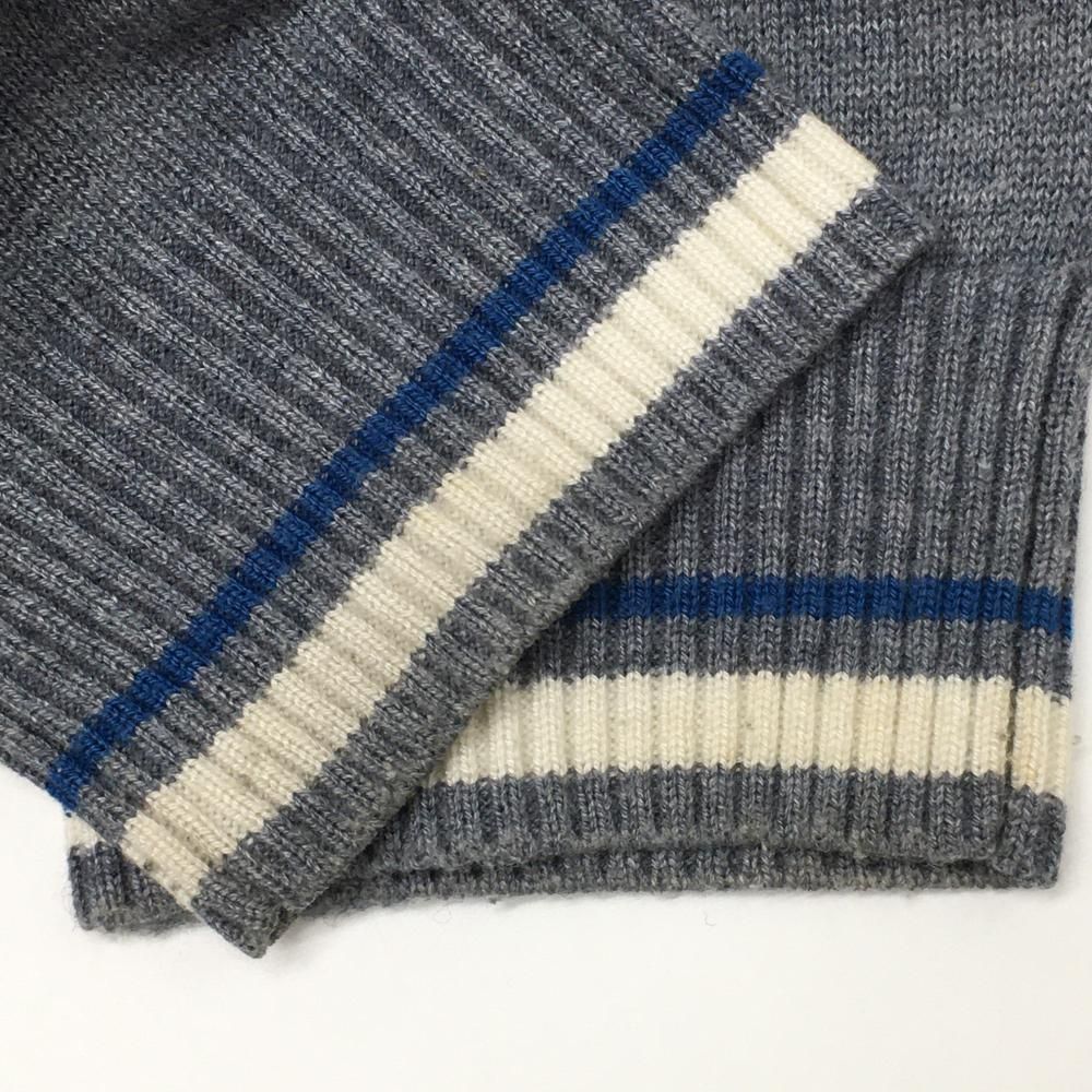 フィラゴルフ ハイネックセーター グレー×ダークグレー ダイヤ柄