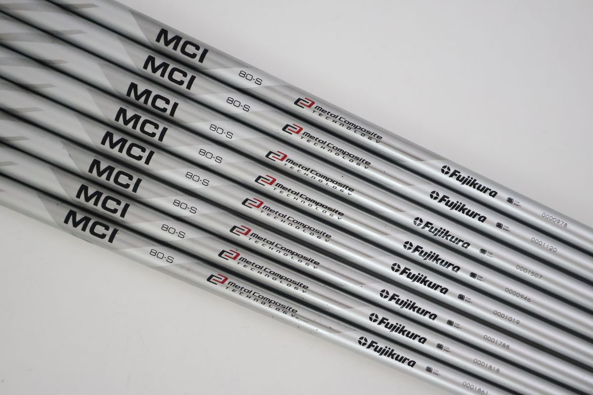大人気フジクラアイアン用シャフト MCI 80(S) 5〜PW 6本set 中古
