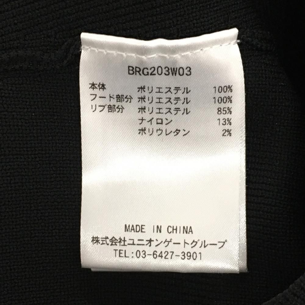 超美品】ブリーフィング ニットジップパーカー 黒 バックロゴ