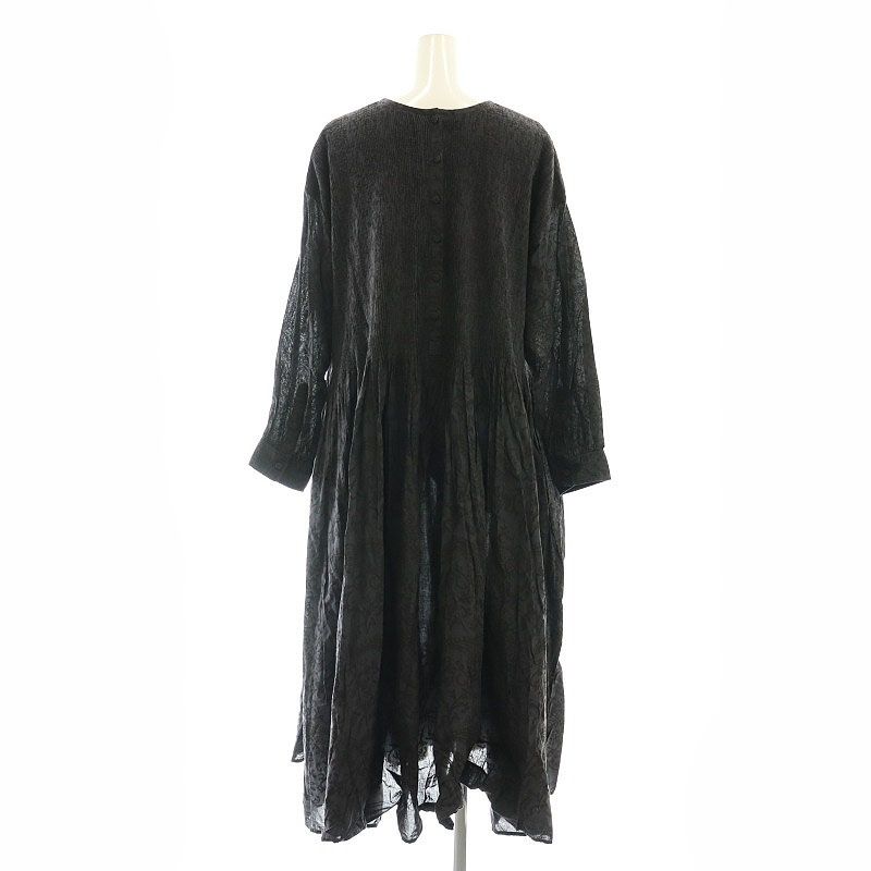 メゾンドソイル maison de soil ペイズリー柄 ピンタック ワンピース  