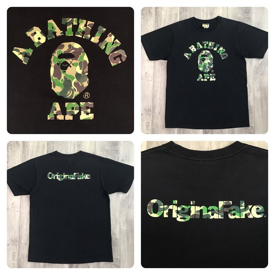 KAWS × original fake × BAPE Tシャツ Mサイズ カウズ a bathing
