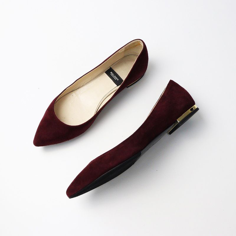 BALDAN スエードフラットパンプス ベージュ