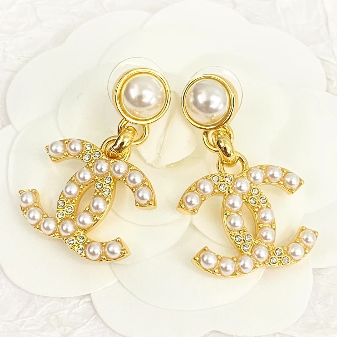 CHANEL】シャネル パール＆クリスタル ツインC ピアス - 新品 
