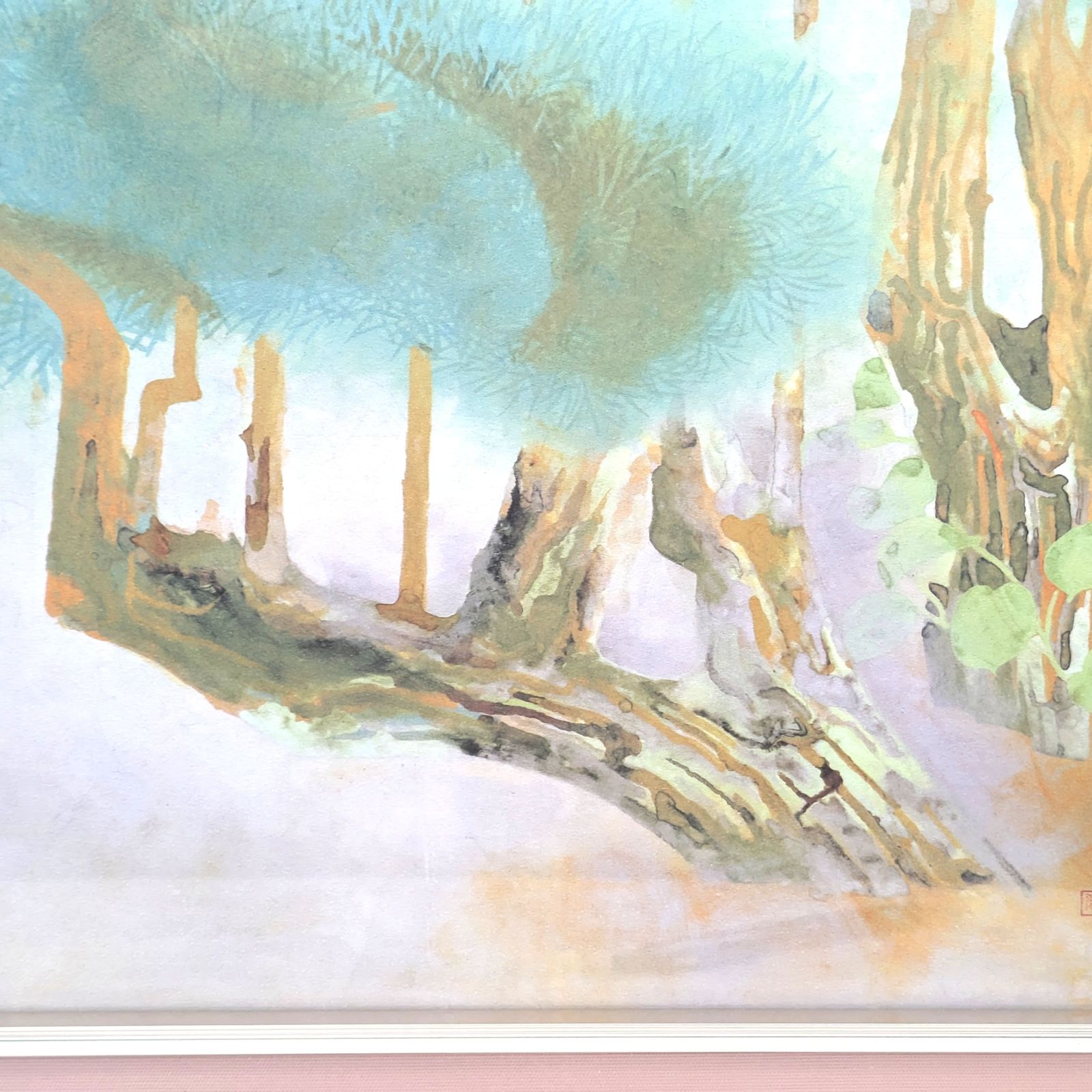 奥村土牛・『北山杉』・アートレリーフ・複製画・No.230316-09