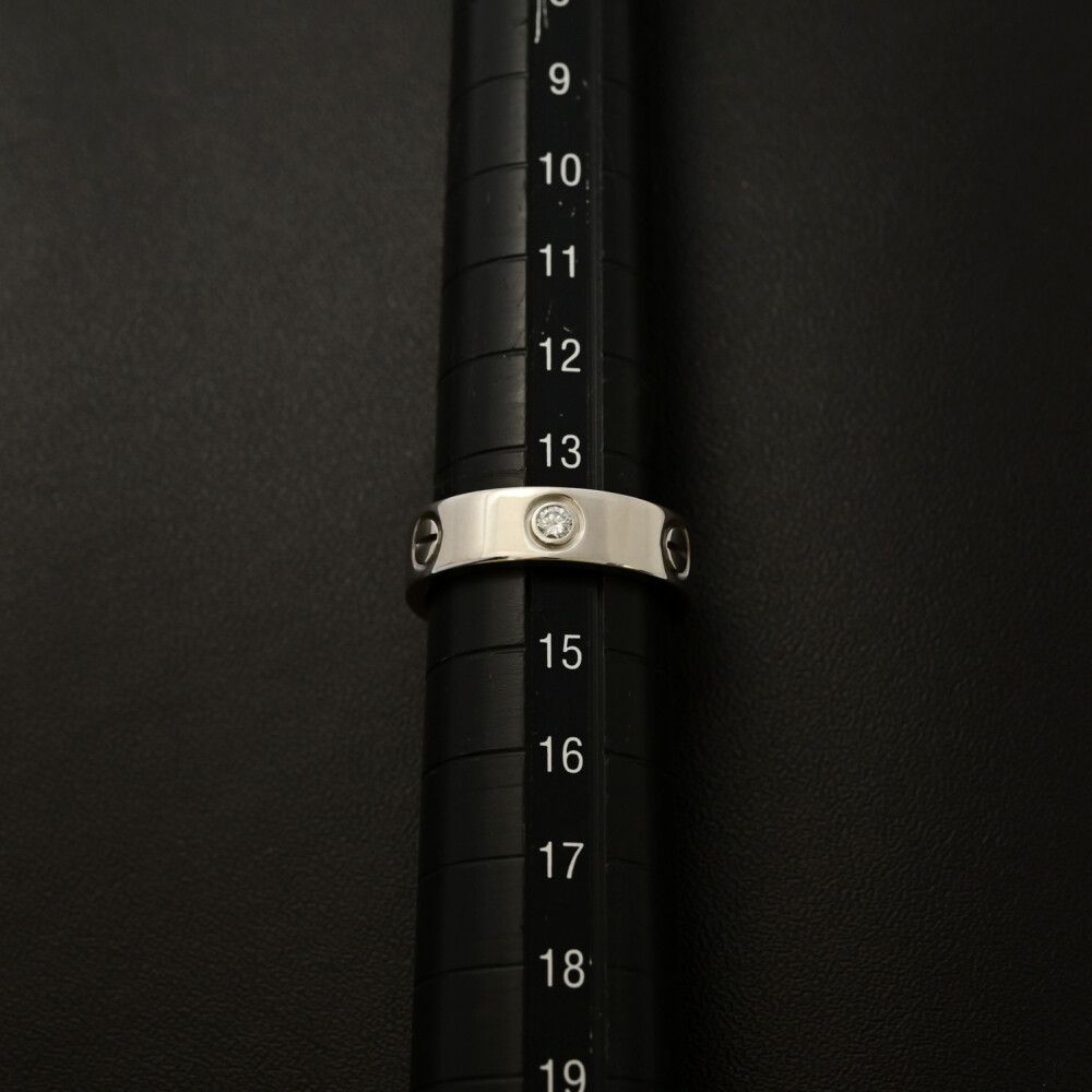 Cartier ラブリング ハーフダイヤ 3P 50 10号 Cartier カルティエ ラブ/LOVE 25周年 3P・ハーフダイヤリング
