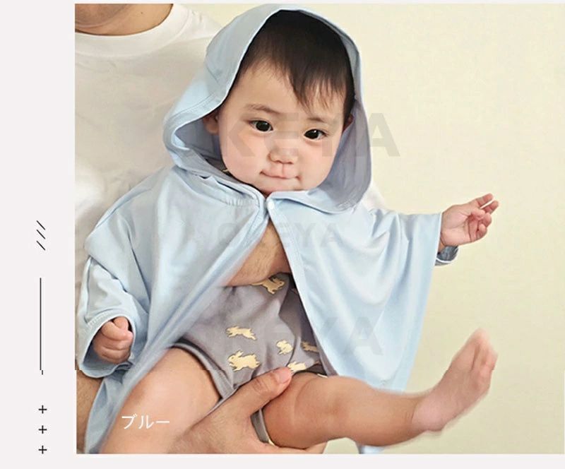新品未使用）カシウェア ベビーポンチョ ネイビー BABY PONCHO(12-24（12～24ヶ月） creme): BABY&KIDS | kashwere