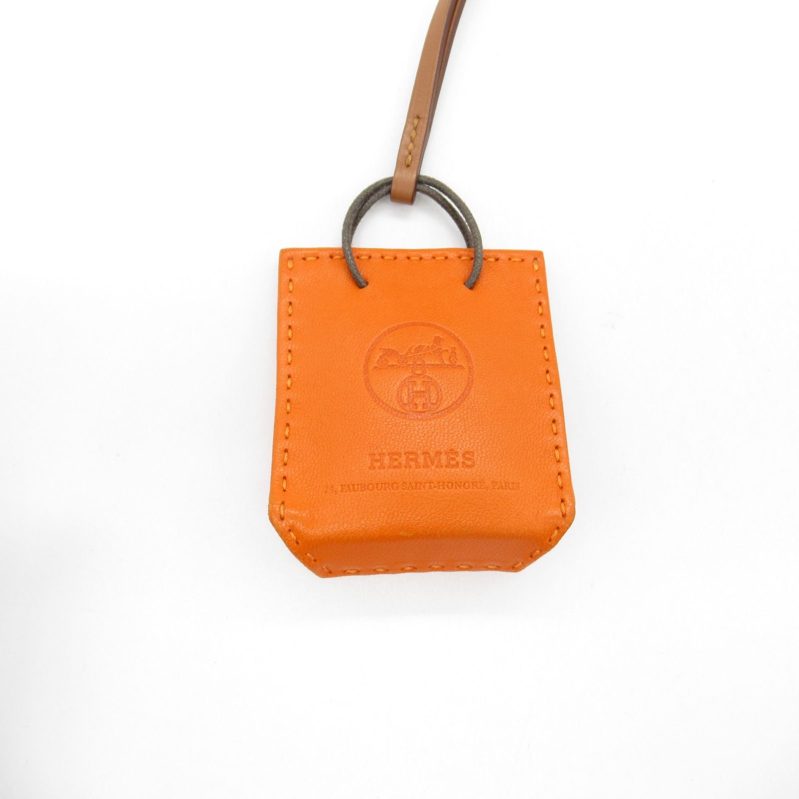 エルメス HERMES チャーム サック オランジュ バッグチャーム フー
