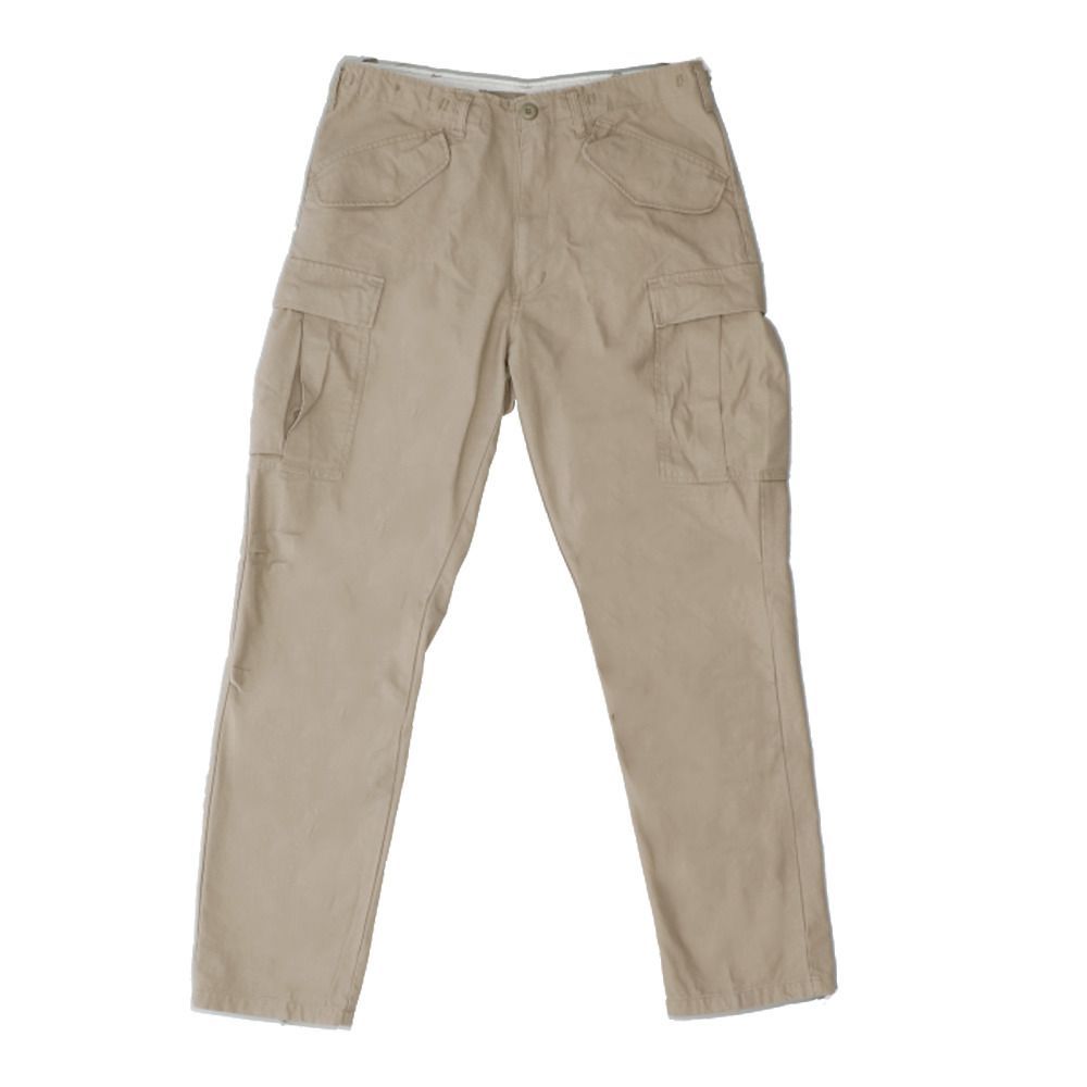 Khaki  サイズXL  Rothco ロスコ VINTAGE M-65 FIELD PANTS ロスコ Rothco カーゴパンツ メンズ ゆったり カーゴ パンツ ヴィンテージ ジッパーフライ 作業服 大きいサイズ ブランド 迷彩 ソックスイン