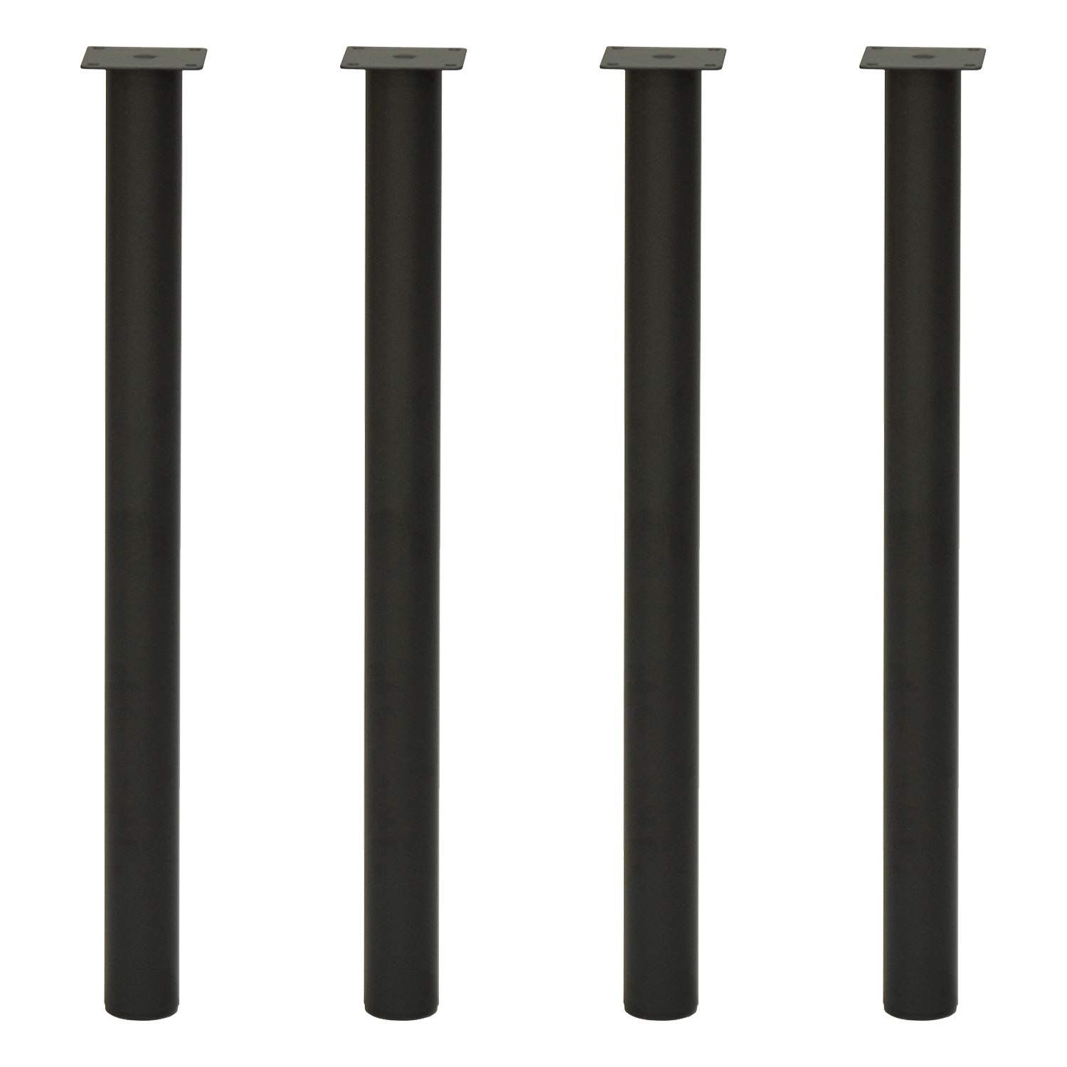 Size:65cm_Color:ブラック エイ・アイ・エス (AIS) テーブル脚4本セット ブラック 65cm テーブルキッツ脚 TCL-650 BK 4入