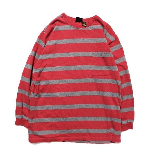 90s ROBERT STOCK ジャガードボーダー　ロングスリーブ　XL WEST RIDE/ウエストライド】ロングスリーブ/HEAVY BORDER LONG